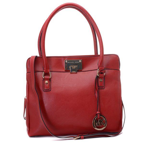 michael kors astrid stor satchel claret For Prisen Lav 9i76h